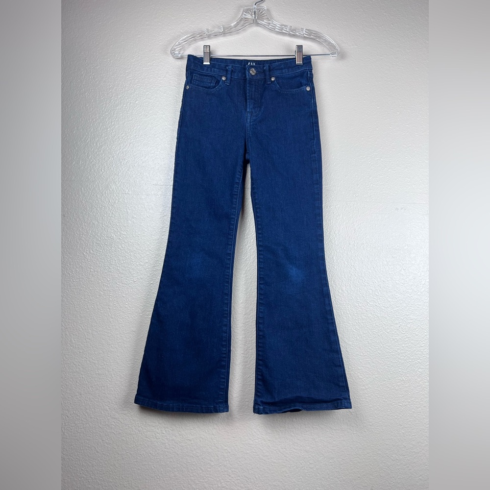 GAP Girls Size 10 ‘70s Flare Dark Wash Jeans